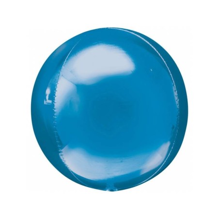 BALLON METALLIQUE ORBZ 15" BLEU 
