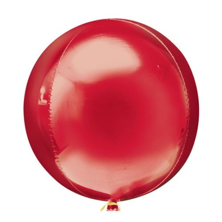 BALLON METALLIQUE ORBZ 15" ROUGE