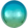 BALLON METALLIQUE ORBZ 15" VERT TIFFANY  