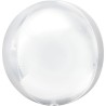 BALLON METALLIQUE ORBZ 15" BLANC