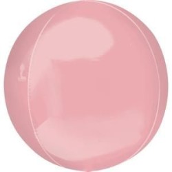 BALLON METALLIQUE ORBZ 15" ROSE CLAIRE 