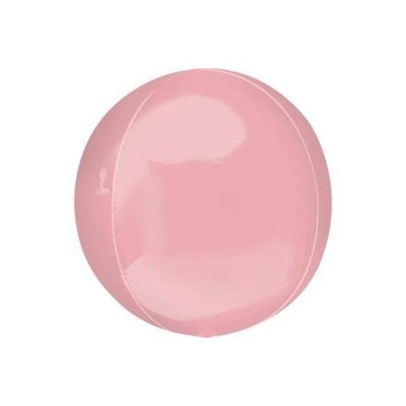 BALLON METALLIQUE ORBZ 15" ROSE CLAIRE 