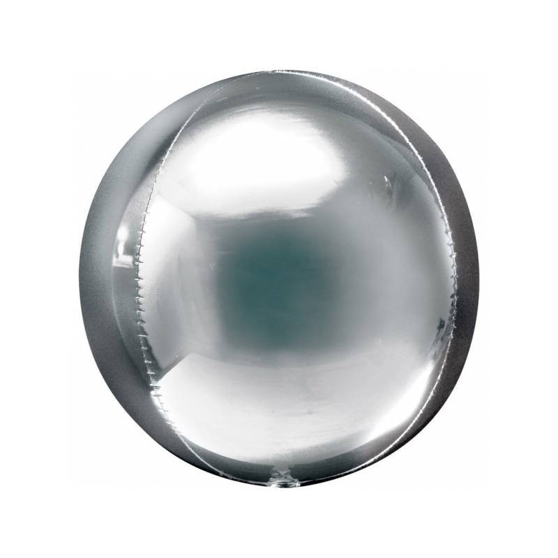 BALLON METALLIQUE ORBZ 15" GRIS PLATINE BALLON METALLIQUE ORBZ 15" GRIS PLATINE