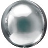 BALLON METALLIQUE ORBZ 15" PURE PLATINE 