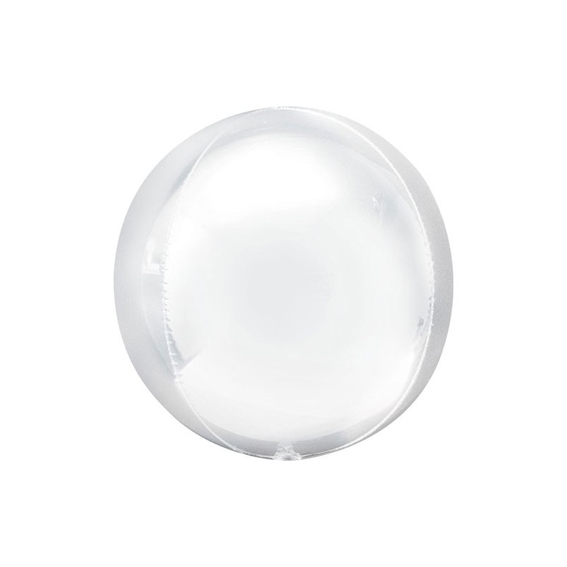 BALLON METALLIQUE ORBZ 11" BLANC