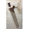 EPEE EN BOIS AVEC FOURREAU VIKING AVEC ESTAMPAGE 48 CM