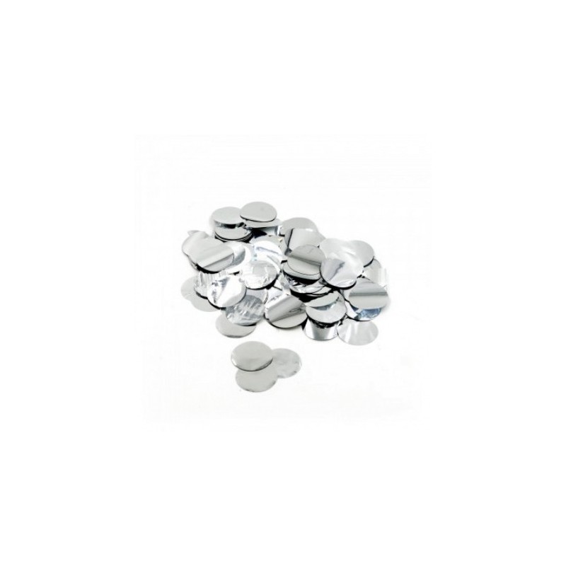 CONFETTIS ROND ARGENT 2.3 CM 15 G 