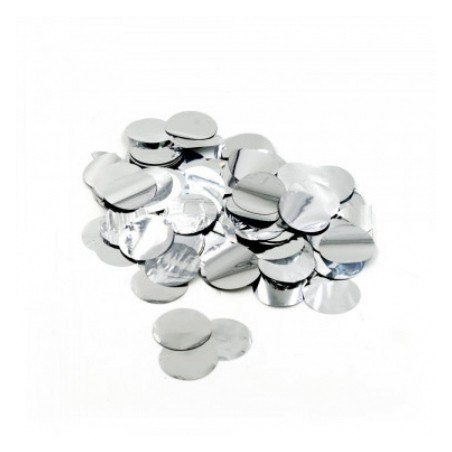 CONFETTIS ROND ARGENT 2.3 CM 15 G 