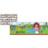 BANNER GEANTE PERSONNALISABLE THEME LA FERME 152.4 CM X 50.8 CM