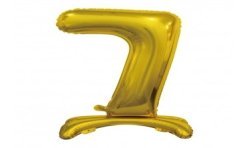 BALLON METALLIQUE CHIFFRE 7 OR 76 CM