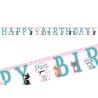 BANNIERE DE LETTRES JOINTES HAPPY BIRTHDAY THEME CHAT