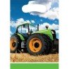 8 SACHETS CADEAUX EN PLASTIQUE 16.5 X 22.8 CM TRACTEUR