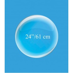 BALLON BULLE CRISTAL TRANSPARENT 24" 61 CM
