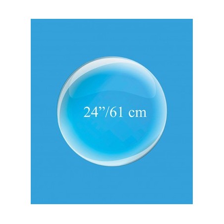 BALLON BULLE CRISTAL TRANSPARENT 24" 61 CM 