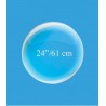 BALLON BULLE CRISTAL TRANSPARENT 24" 61 CM  BALLON BULLE CRISTAL TRANSPARENT 24" 61 CM