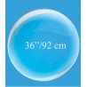 BALLON BULLE CRISTAL TRANSPARENT 36" 92 CM 