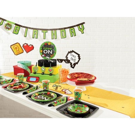 BANNER JEUX VIDEO HAPPY BIRTHDAY 2.18 M X 17.7 CM