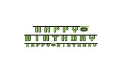 BANNER JEUX VIDEO HAPPY BIRTHDAY 2.18 M X 17.7 CM