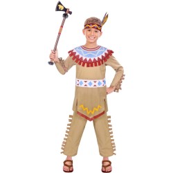 DEGUISEMENT INDIEN TIPI TOMAHAWK TAILLE 4-6 ANS 