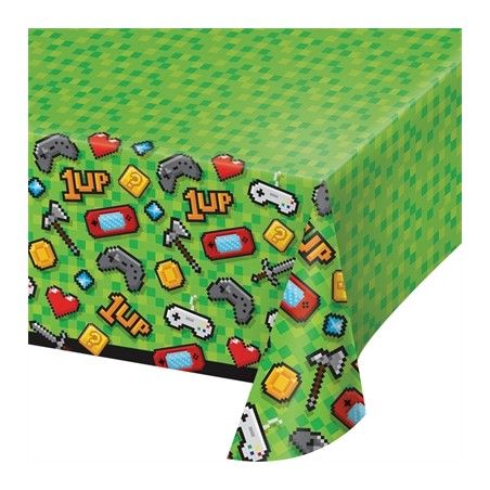 1 NAPPE PLASTIFIEE JEUX VIDEO 137 CM X 259 CM