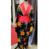 DEGUISEMENT CHINOISE OU JAPONAISE KIMONO FLEURI TAILLE S