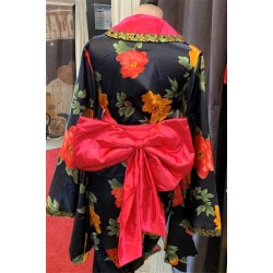 DEGUISEMENT CHINOISE OU JAPONAISE KIMONO FLEURI TAILLE S