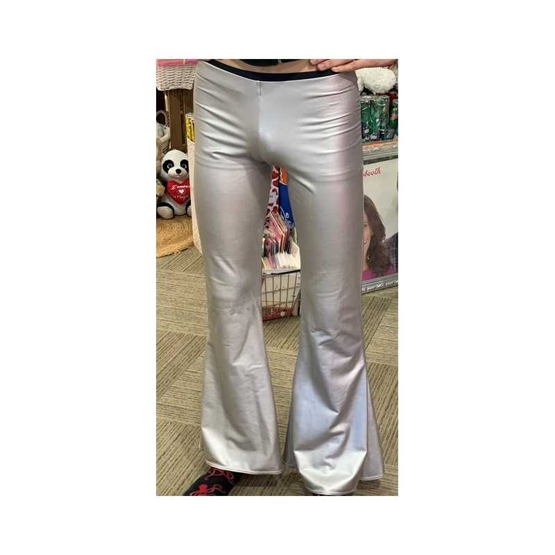 DEGUISEMENT PANTALON PATTE D'EPH GRIS ARGENT STRECH TAILLE M OU L