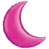 BALLON LUNE METALLIQUE QUALATEX 35" OU 89 CM FUSCHIA