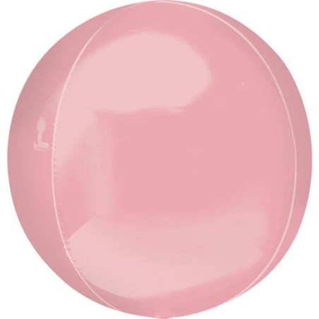 BALLON METALLIQUE ORBZ 11" ROSE PALE  