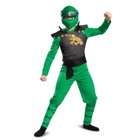 DEGUISEMENT LEGACY LLOYD NINJAGO VERT  TAILLE 7-8 ANS 