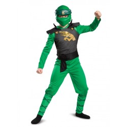 DEGUISEMENT LEGACY LLOYD NINJAGO VERT  TAILLE 4-6 ANS