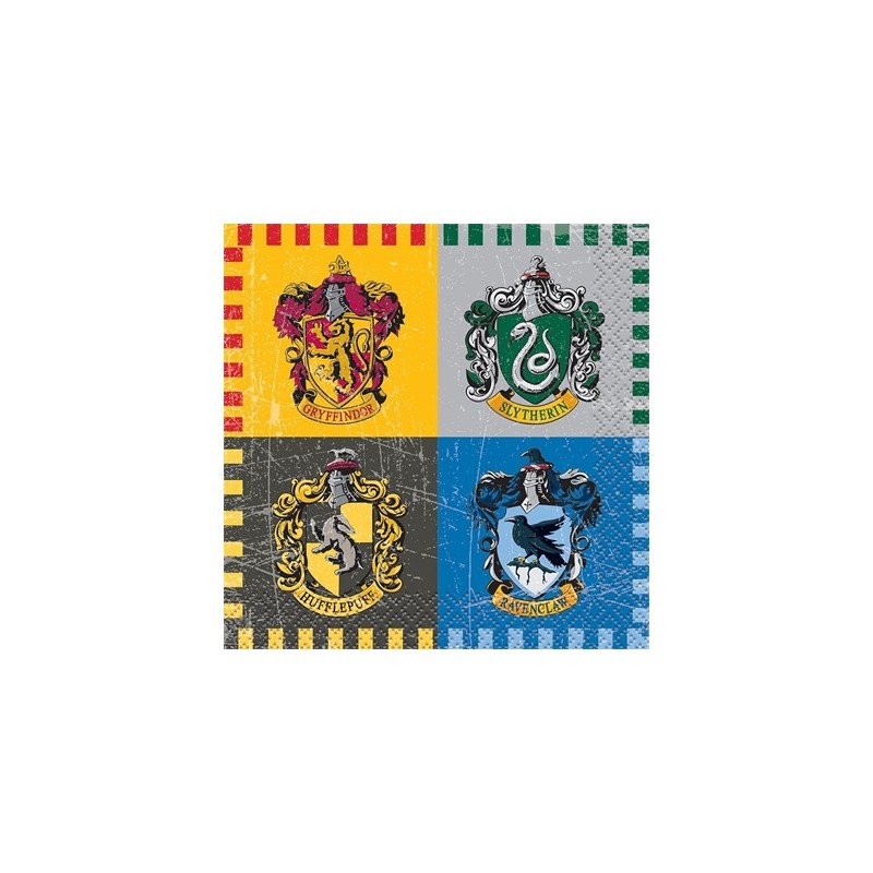 16 SERVIETTES HARRY POTTER 25 X 25 CM