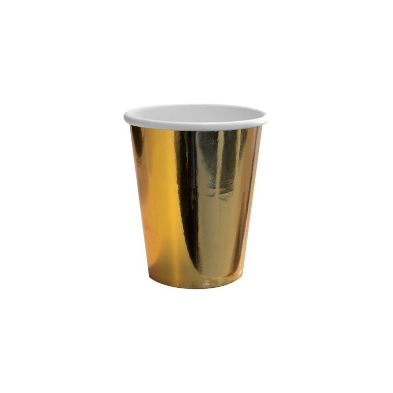 8 GOBELETS OR METALLIQUES  250 ML  8 GOBELETS OR METALLIQUES  250 ML