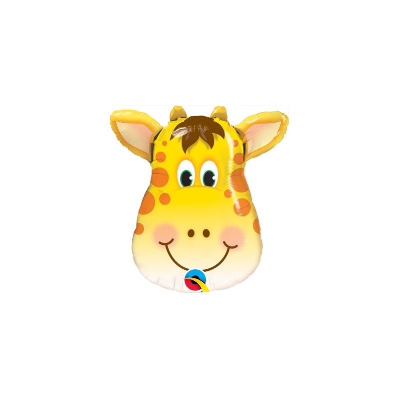 BALLON METALLIQUE TETE DE GIRAFE 33 CM