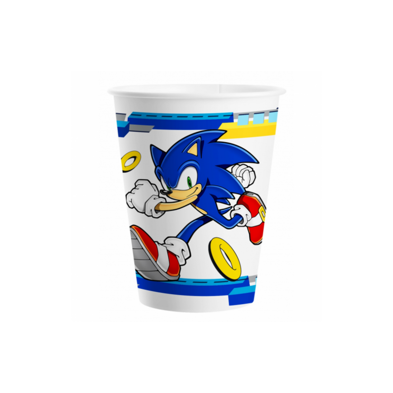 8 GOBELETS SONIC 200 ML 