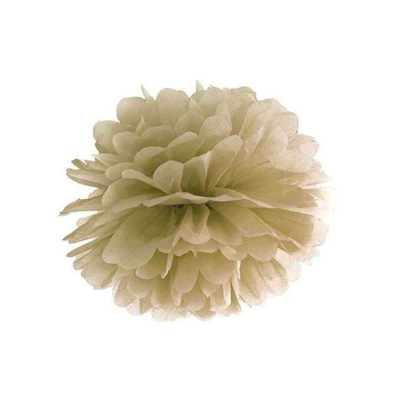 POMPOM OR EN PAPIER DE SOIE 35 CM