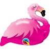 BALLON METALLIQUE FLAMANT ROSE 14"