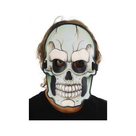 MASQUE LUMINEUX TETE DE MORT A LED REACTIVES