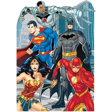 DECOR CARTONNE JUSTICE LEAGUE TAILLE ENFANT 1.35 M