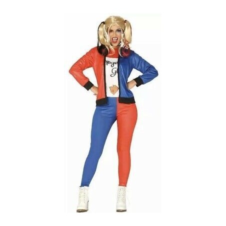 DEGUISEMENT DANGEROUS GIRL HARLEQUIN FEMME TAILLE L