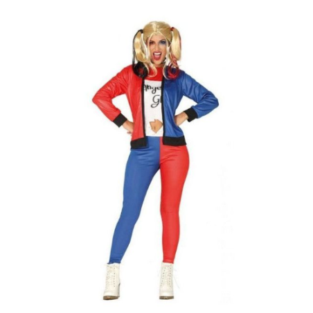 DEGUISEMENT DANGEROUS GIRL HARLEQUIN FEMME TAILLE M