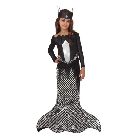 DEGUISEMENT SIRENE NOIRE HALLOWEEN TAILLE 7/9 ANS