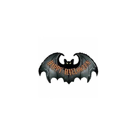 BALLON METALLIQUE CHAUVE SOURIS HAPPY HALLOWEEN 107 CM 