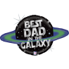 BALLON METALLIQUE BEST DAD IN THE GALAXY 79 CM 