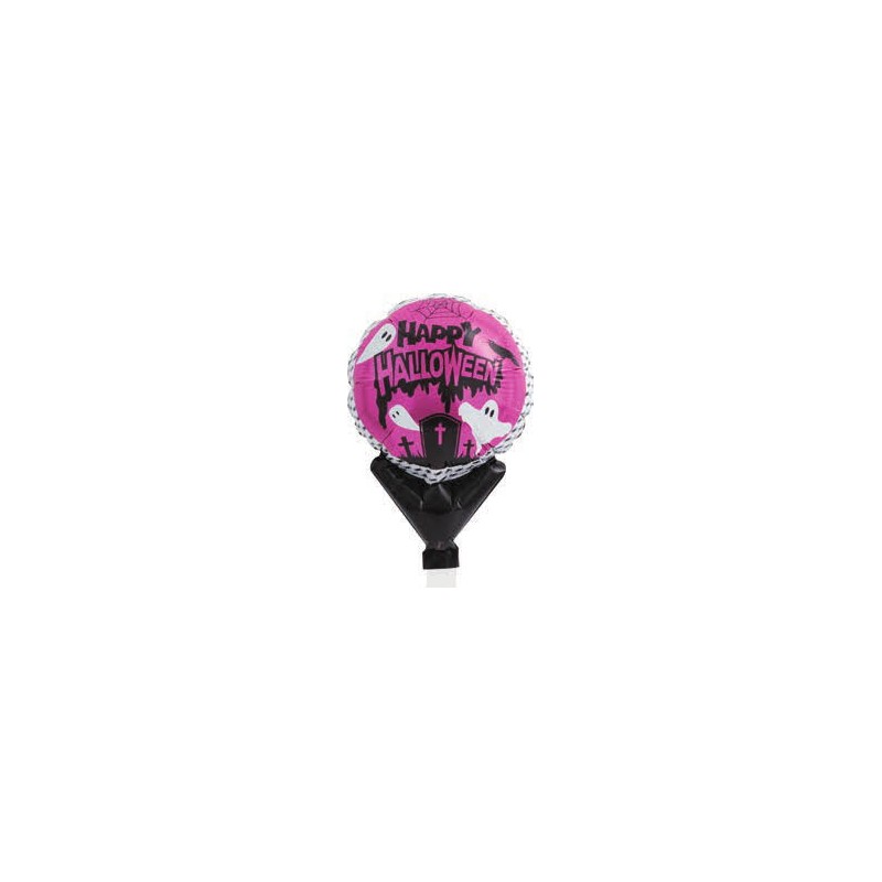 BALLON METALLIQUE 5'' HAPPY HALLOWEEN FANTOME 