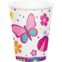 8 GOBELETS PAPILLON 266 ML