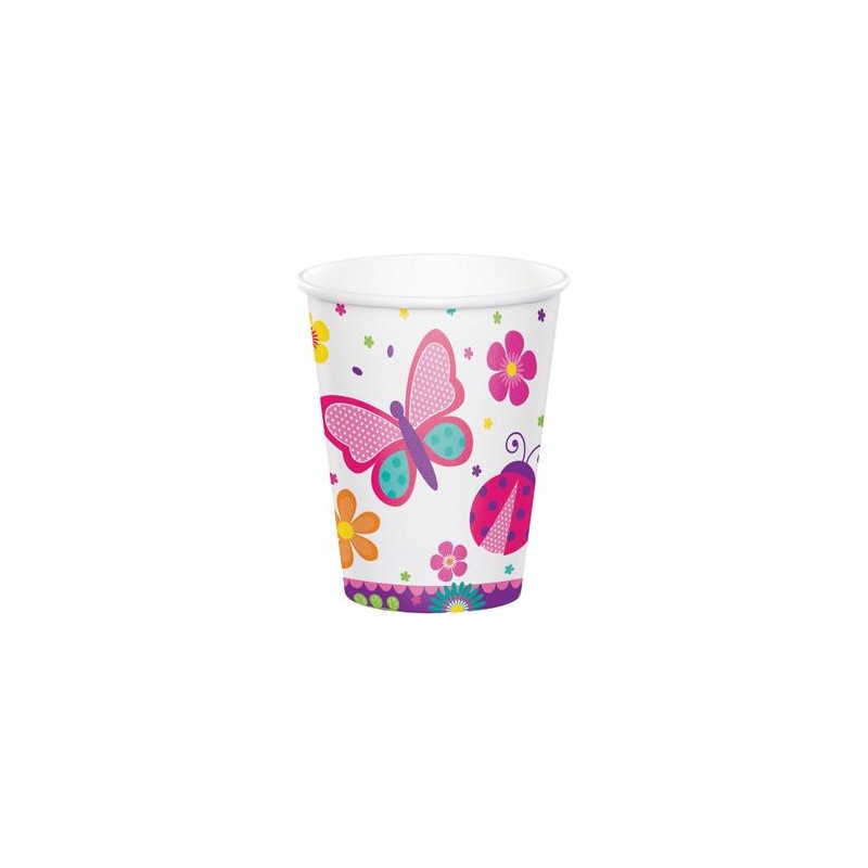 8 GOBELETS PAPILLON 266 ML