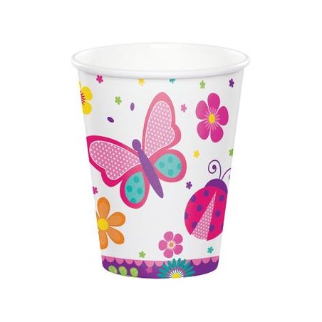 8 GOBELETS PAPILLON 266 ML