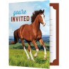 8 INVITATIONS CHEVAUX