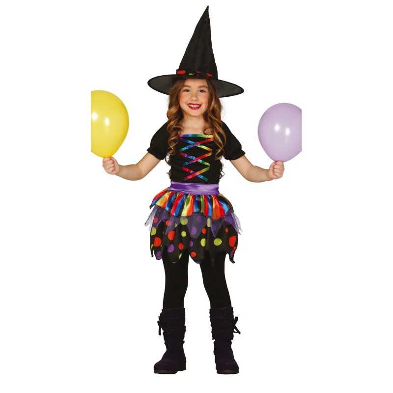 DEGUISEMENT SORCIERE COLORE TAILLE 10-12 ANS 